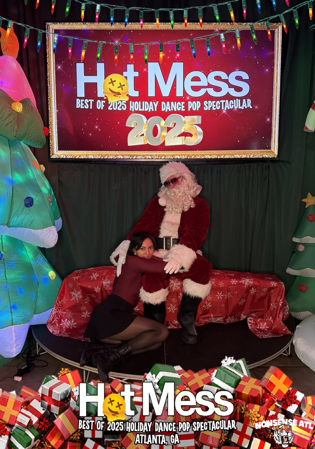 Hot Mess Best of 2025 Holiday Dance Pop Spectacular Santa Photos! Photo by The Grumpy Elf. LORE - December 6, 2025.