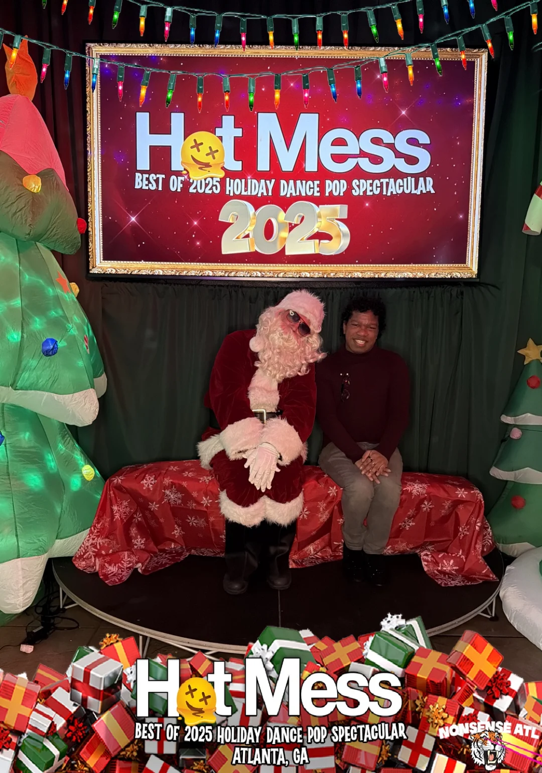Hot Mess Best of 2025 Holiday Dance Pop Spectacular Santa Photos! Photo by The Grumpy Elf. LORE - December 6, 2025.