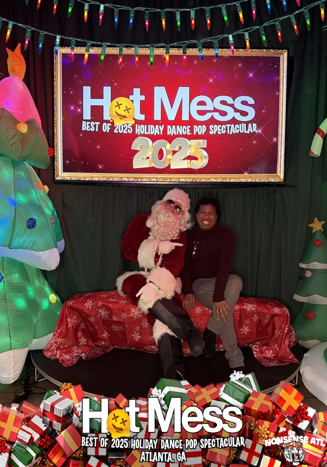 Hot Mess Best of 2025 Holiday Dance Pop Spectacular Santa Photos! Photo by The Grumpy Elf. LORE - December 6, 2025.