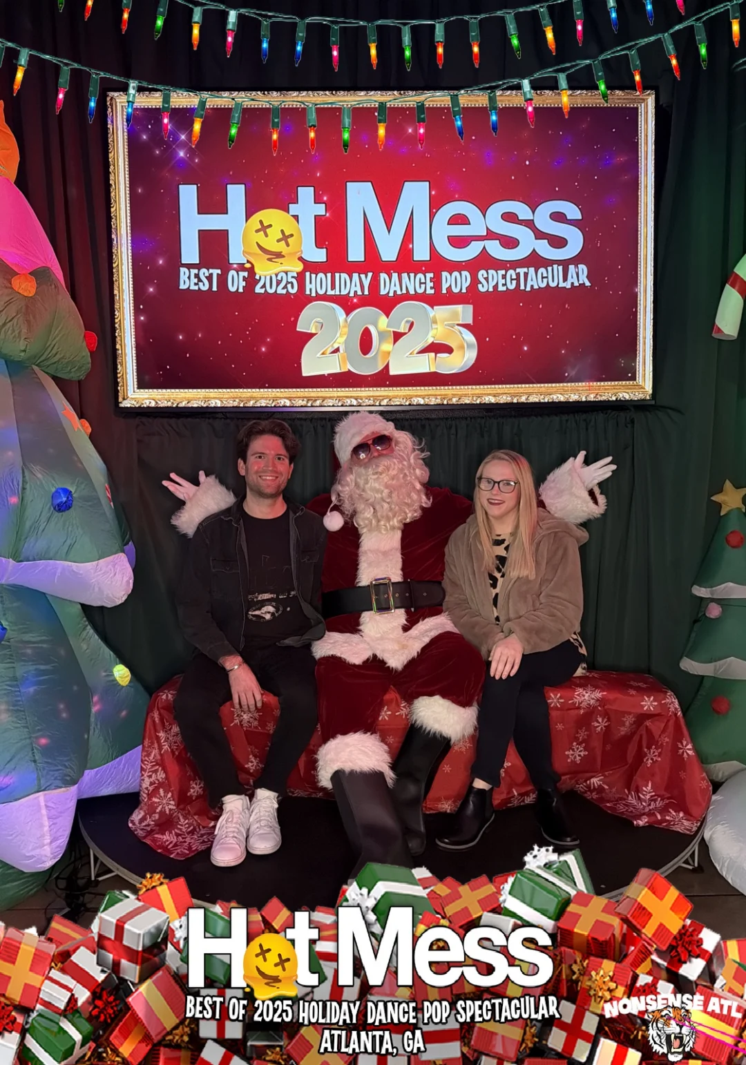 Hot Mess Best of 2025 Holiday Dance Pop Spectacular Santa Photos! Photo by The Grumpy Elf. LORE - December 6, 2025.