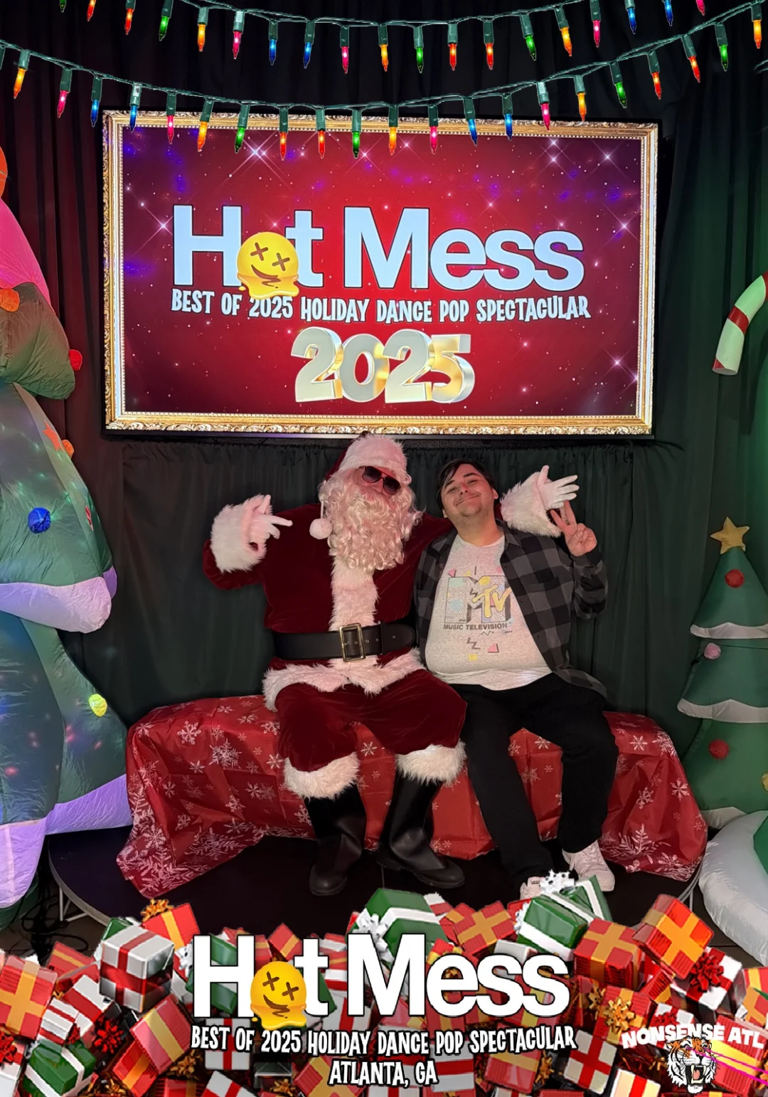 Hot Mess Best of 2025 Holiday Dance Pop Spectacular Santa Photos! Photo by The Grumpy Elf. LORE - December 6, 2025.