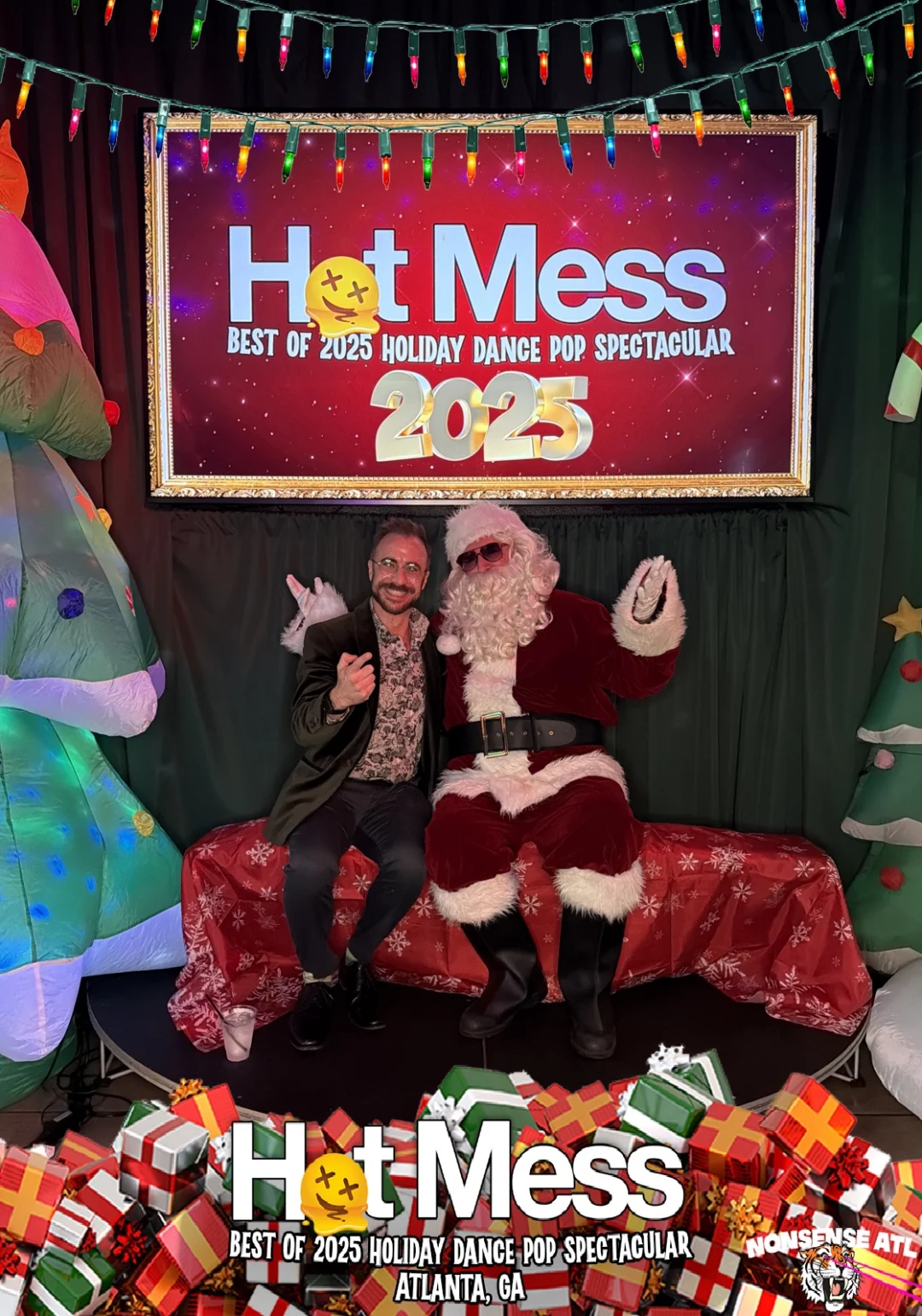 Hot Mess Best of 2025 Holiday Dance Pop Spectacular Santa Photos! Photo by The Grumpy Elf. LORE - December 6, 2025.