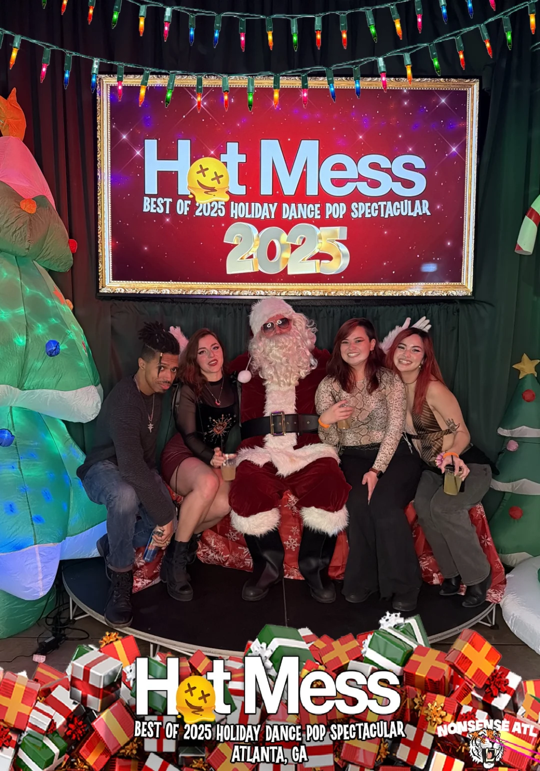 Hot Mess Best of 2025 Holiday Dance Pop Spectacular Santa Photos! Photo by The Grumpy Elf. LORE - December 6, 2025.