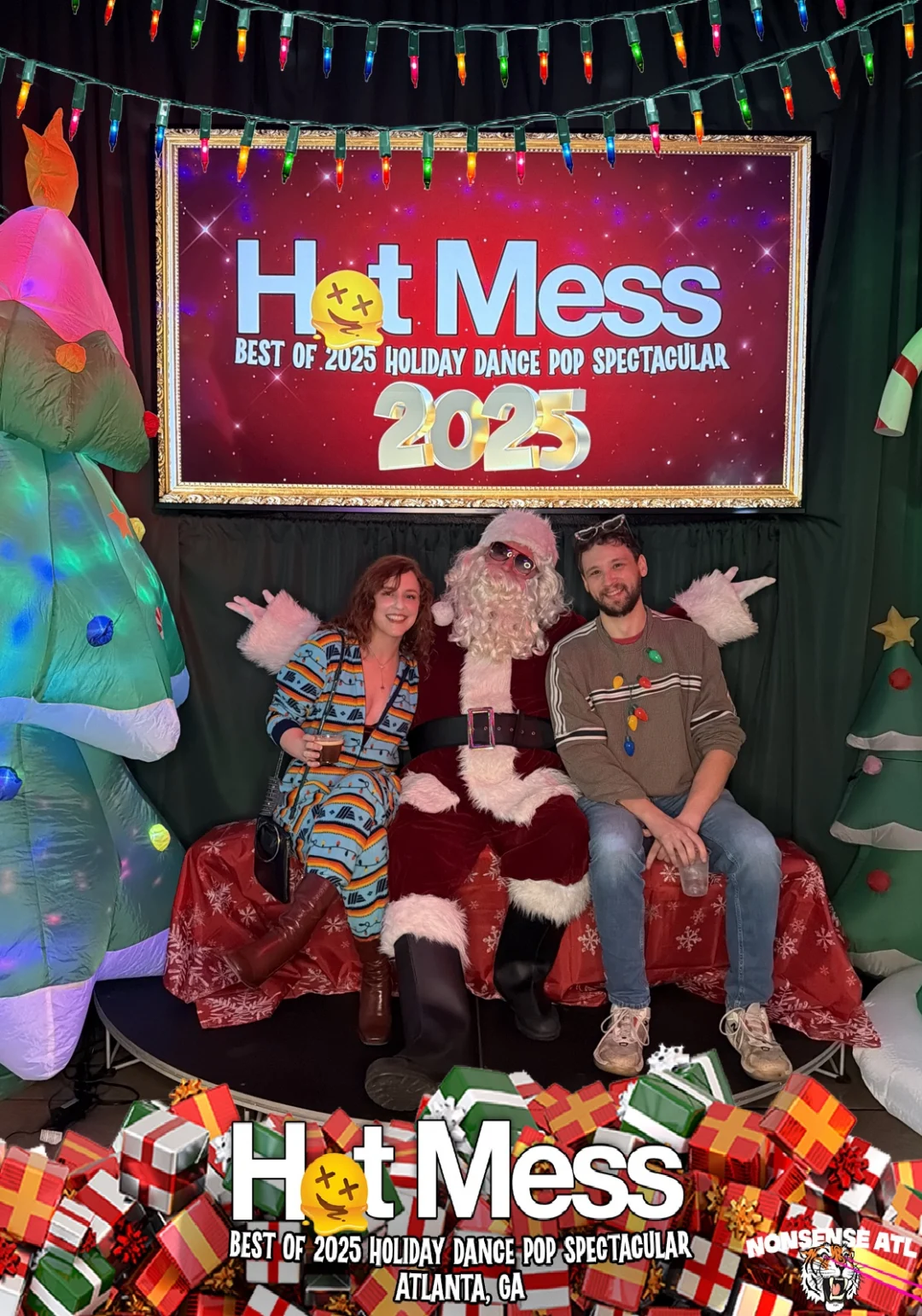Hot Mess Best of 2025 Holiday Dance Pop Spectacular Santa Photos! Photo by The Grumpy Elf. LORE - December 6, 2025.