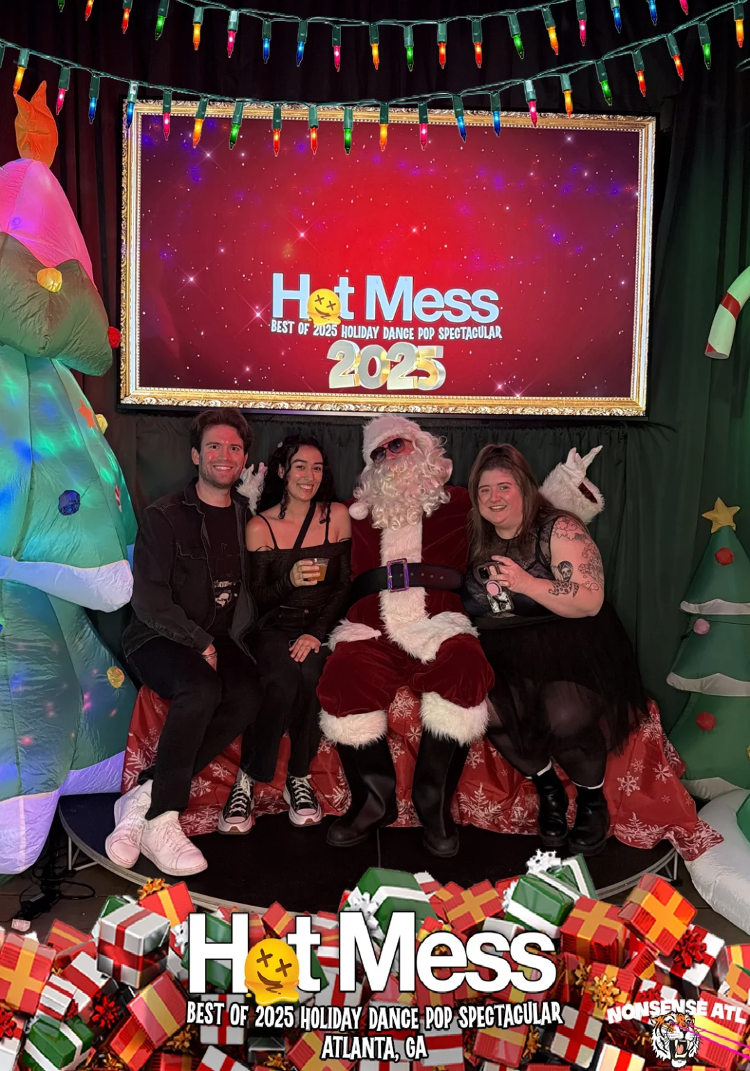 Hot Mess Best of 2025 Holiday Dance Pop Spectacular Santa Photos! Photo by The Grumpy Elf. LORE - December 6, 2025.