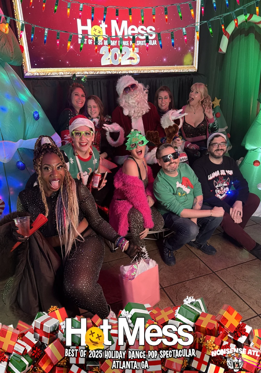Hot Mess Best of 2025 Holiday Dance Pop Spectacular Santa Photos! Photo by The Grumpy Elf. LORE - December 6, 2025.