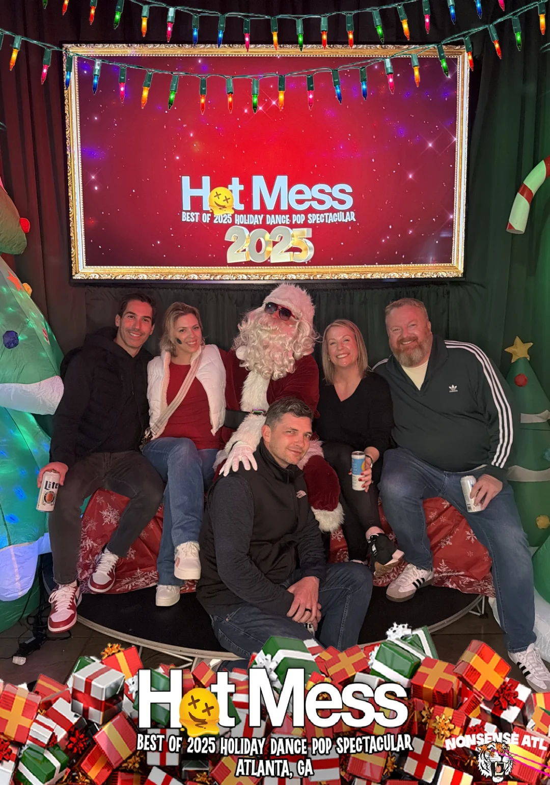 Hot Mess Best of 2025 Holiday Dance Pop Spectacular Santa Photos! Photo by The Grumpy Elf. LORE - December 6, 2025.