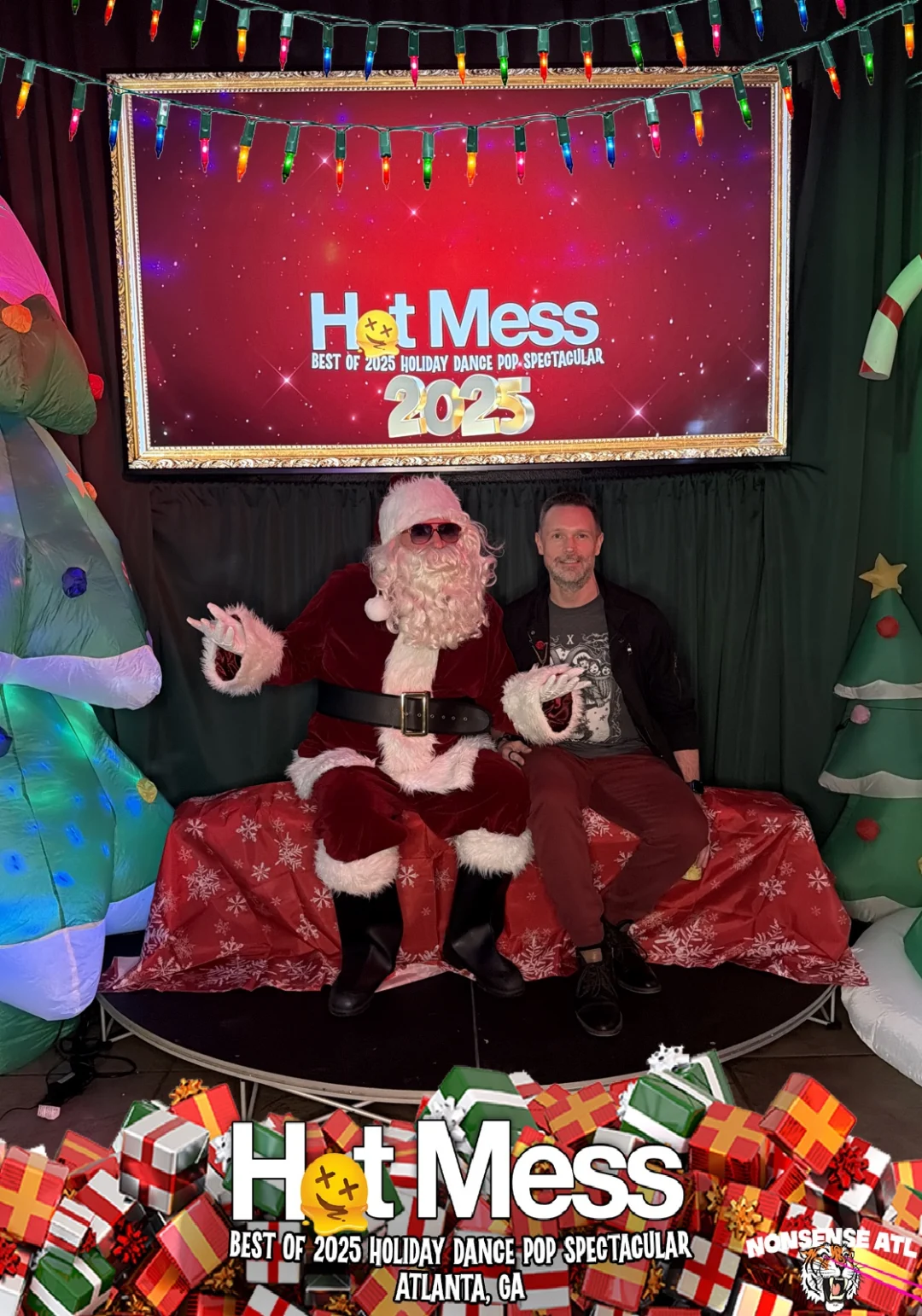 Hot Mess Best of 2025 Holiday Dance Pop Spectacular Santa Photos! Photo by The Grumpy Elf. LORE - December 6, 2025.