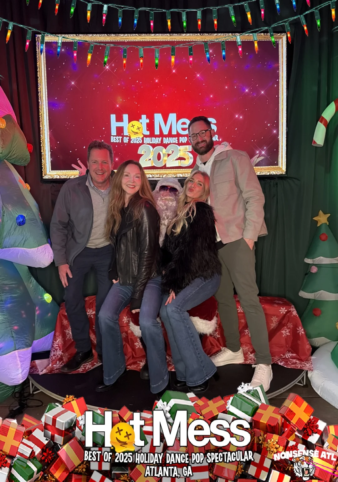 Hot Mess Best of 2025 Holiday Dance Pop Spectacular Santa Photos! Photo by The Grumpy Elf. LORE - December 6, 2025.