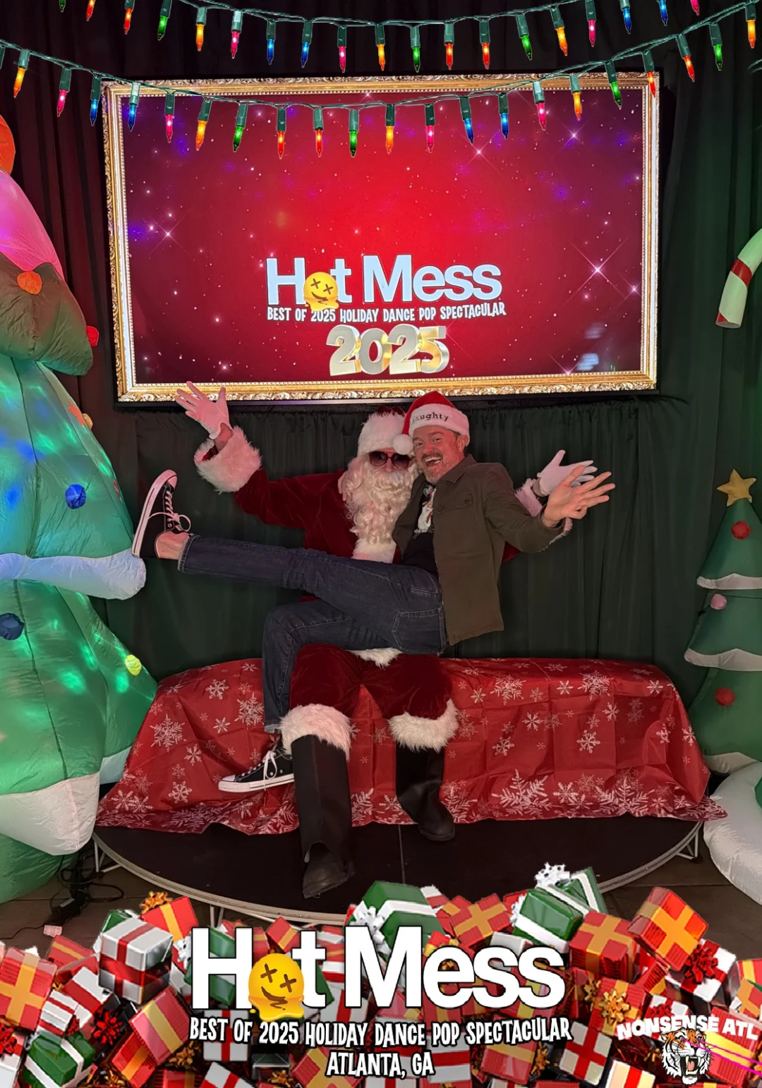 Hot Mess Best of 2025 Holiday Dance Pop Spectacular Santa Photos! Photo by The Grumpy Elf. LORE - December 6, 2025.