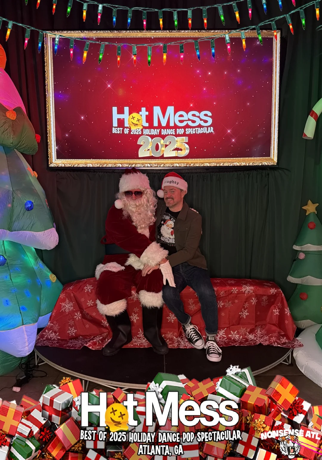Hot Mess Best of 2025 Holiday Dance Pop Spectacular Santa Photos! Photo by The Grumpy Elf. LORE - December 6, 2025.