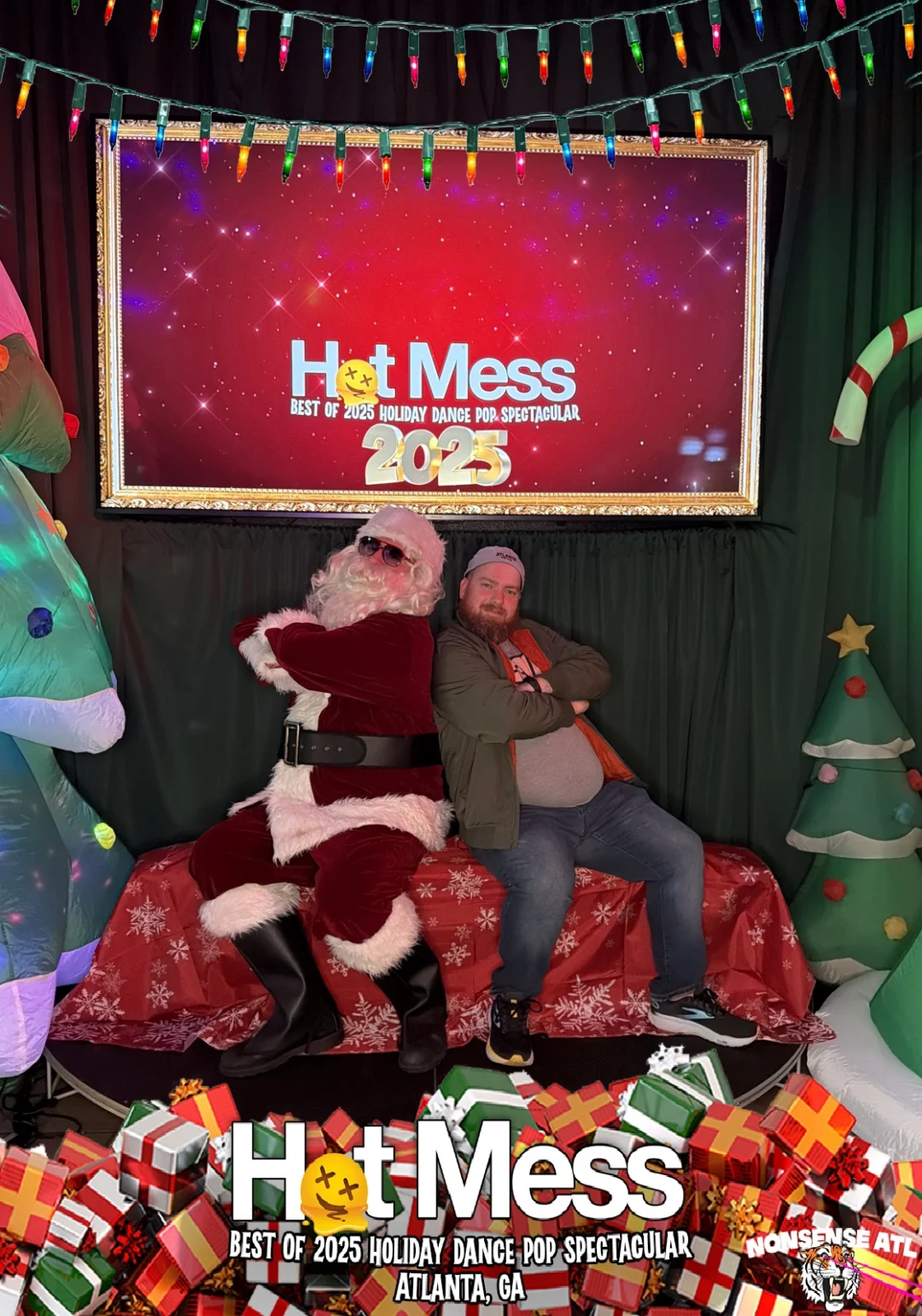 Hot Mess Best of 2025 Holiday Dance Pop Spectacular Santa Photos! Photo by The Grumpy Elf. LORE - December 6, 2025.