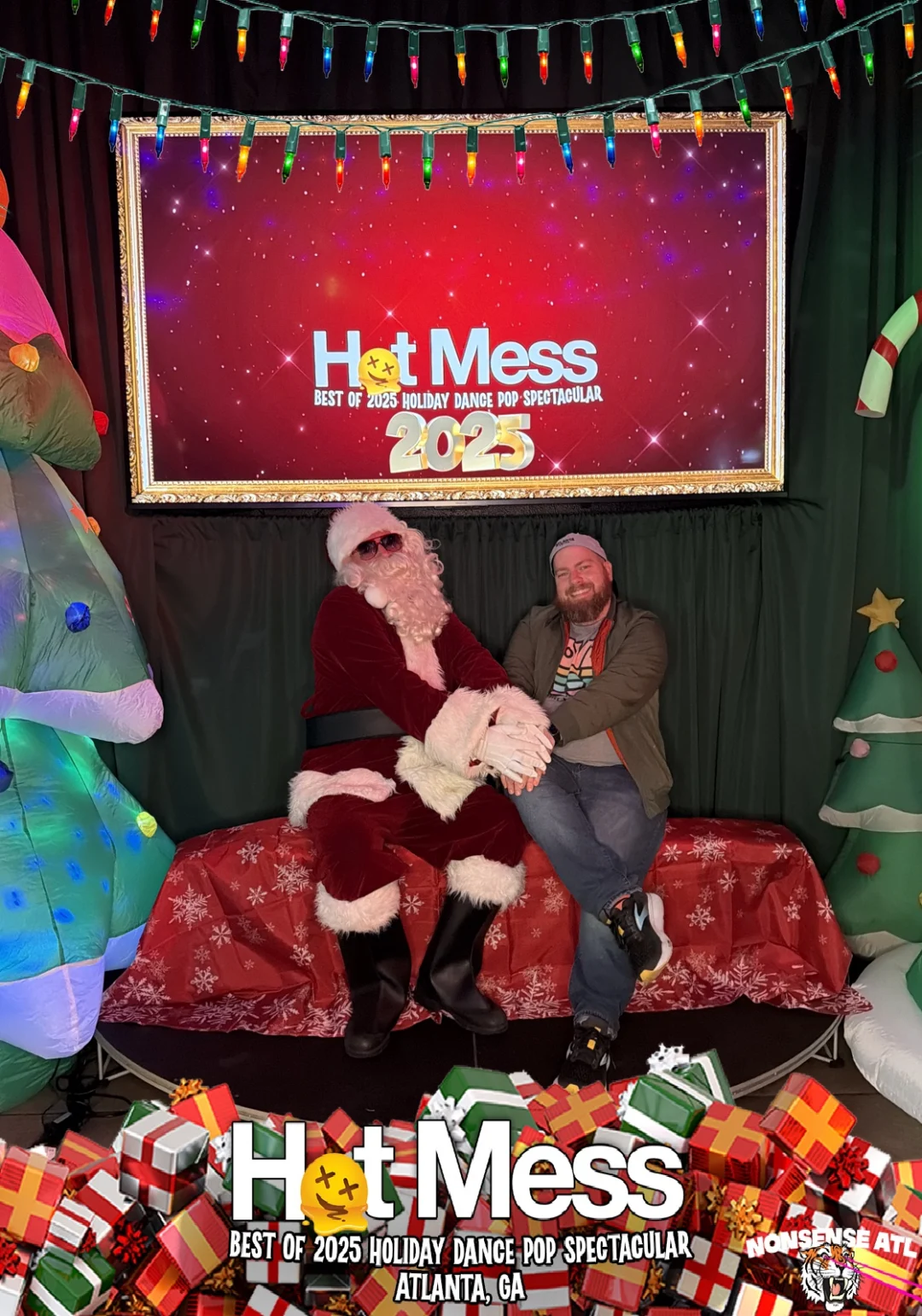 Hot Mess Best of 2025 Holiday Dance Pop Spectacular Santa Photos! Photo by The Grumpy Elf. LORE - December 6, 2025.