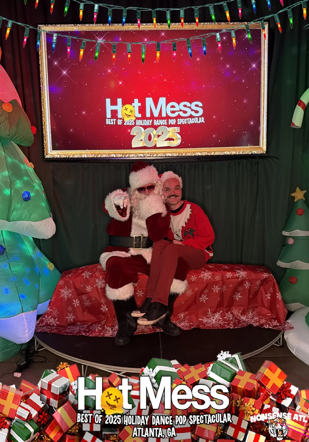 Hot Mess Best of 2025 Holiday Dance Pop Spectacular Santa Photos! Photo by The Grumpy Elf. LORE - December 6, 2025.