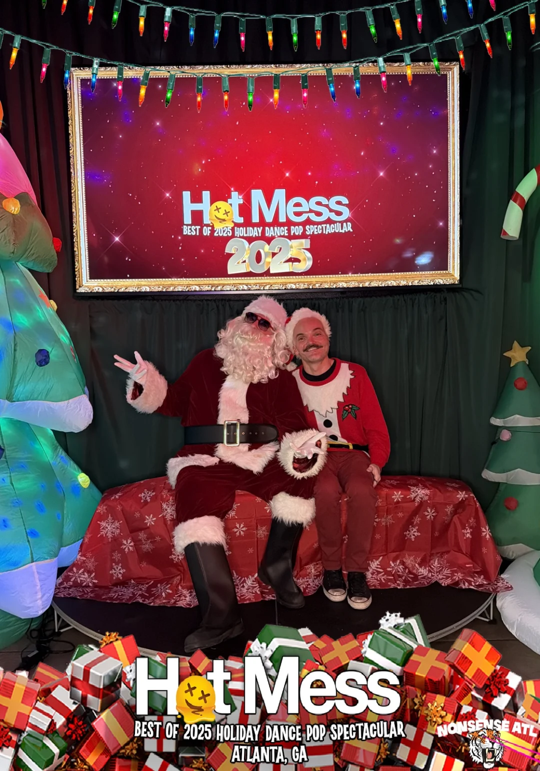 Hot Mess Best of 2025 Holiday Dance Pop Spectacular Santa Photos! Photo by The Grumpy Elf. LORE - December 6, 2025.