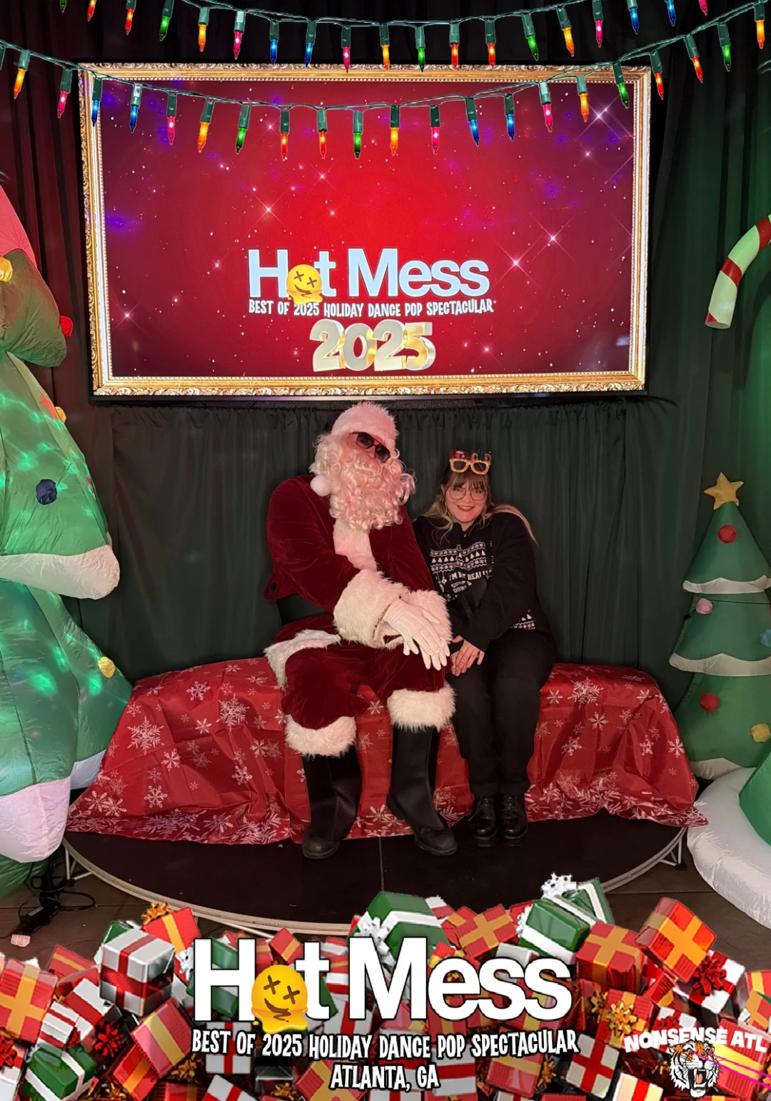 Hot Mess Best of 2025 Holiday Dance Pop Spectacular Santa Photos! Photo by The Grumpy Elf. LORE - December 6, 2025.