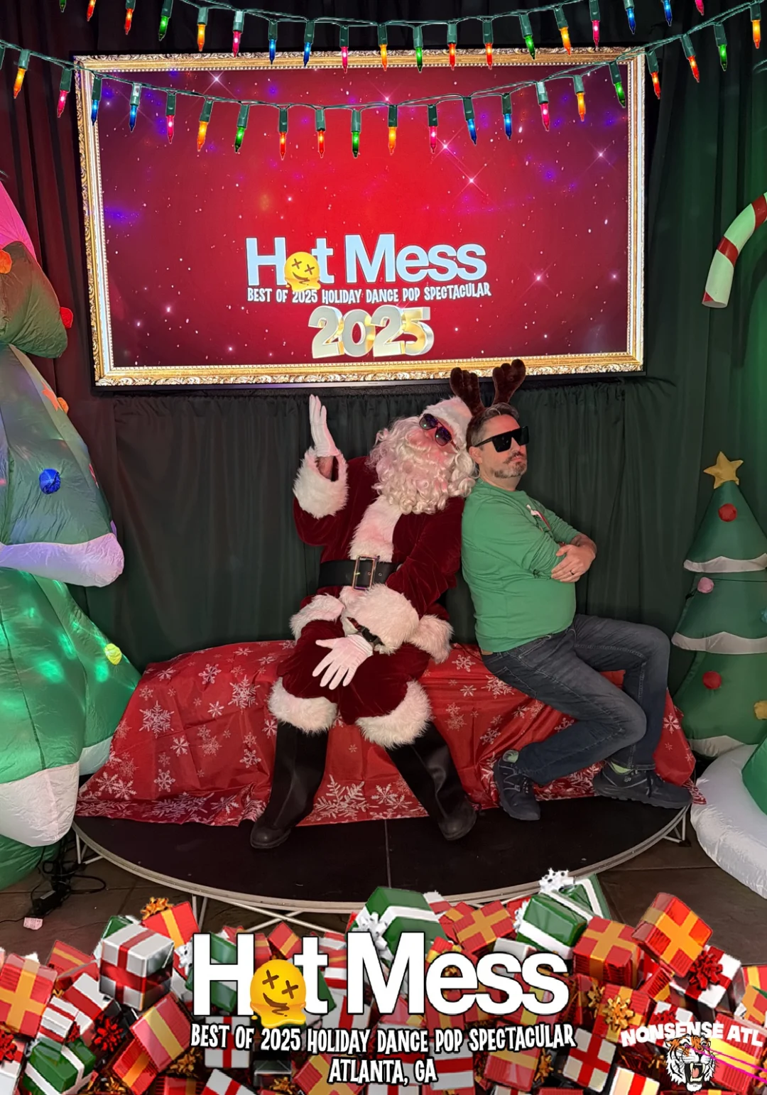 Hot Mess Best of 2025 Holiday Dance Pop Spectacular Santa Photos! Photo by The Grumpy Elf. LORE - December 6, 2025.