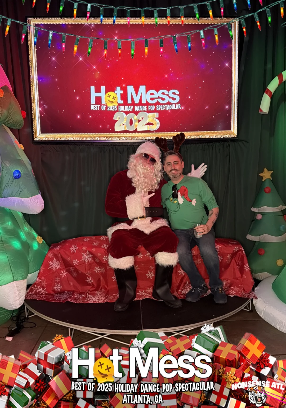 Hot Mess Best of 2025 Holiday Dance Pop Spectacular Santa Photos! Photo by The Grumpy Elf. LORE - December 6, 2025.