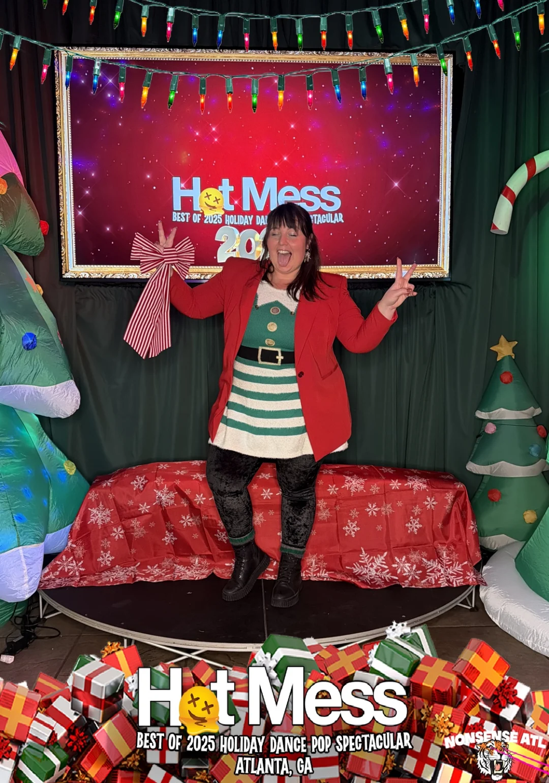Hot Mess Best of 2025 Holiday Dance Pop Spectacular Santa Photos! Photo by The Grumpy Elf. LORE - December 6, 2025.
