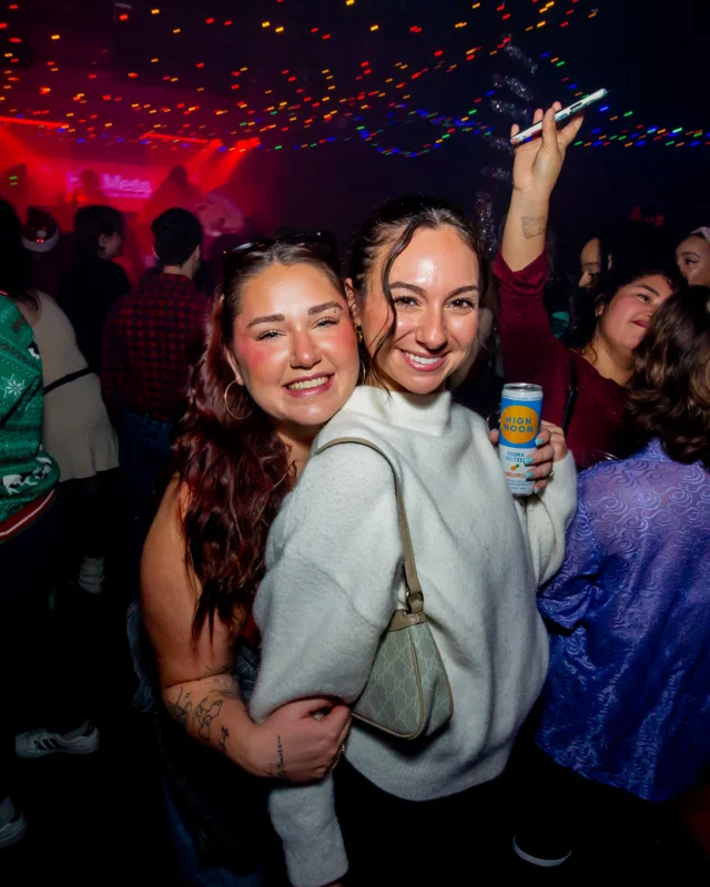 Nonsense Christmas 2025 - Kimber was the DJ - Scott was Santa - Madison was the Grumpy Elf - Photo by @hellacurious