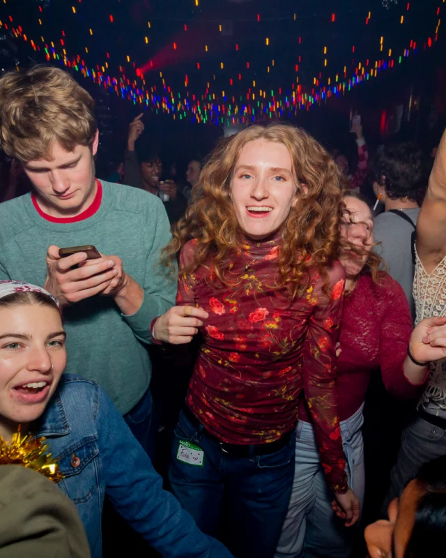 Nonsense Christmas 2025 - Kimber was the DJ - Scott was Santa - Madison was the Grumpy Elf - Photo by @hellacurious