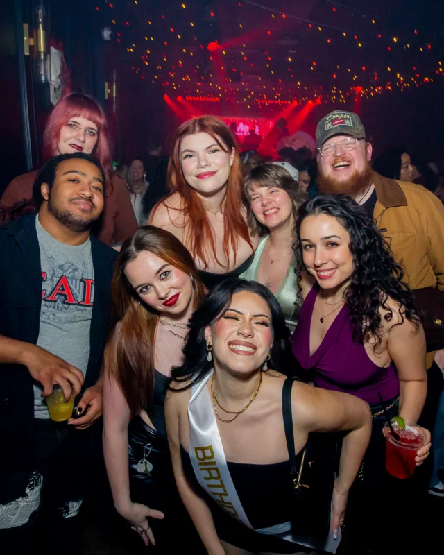 Nonsense Christmas 2025 - Kimber was the DJ - Scott was Santa - Madison was the Grumpy Elf - Photo by @hellacurious