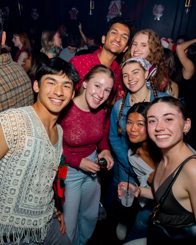 Nonsense Christmas 2025 - Kimber was the DJ - Scott was Santa - Madison was the Grumpy Elf - Photo by @hellacurious
