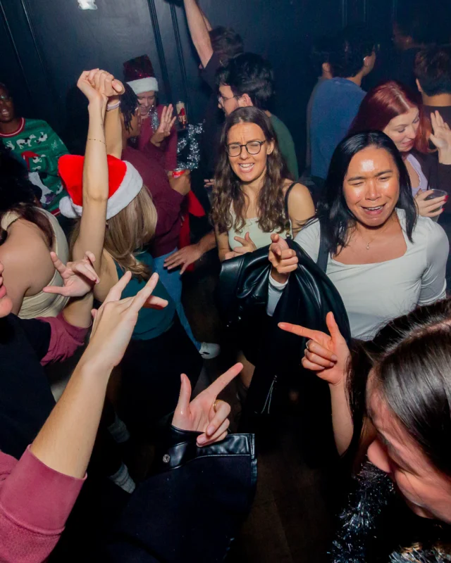 Nonsense Christmas 2025 - Kimber was the DJ - Scott was Santa - Madison was the Grumpy Elf - Photo by @hellacurious