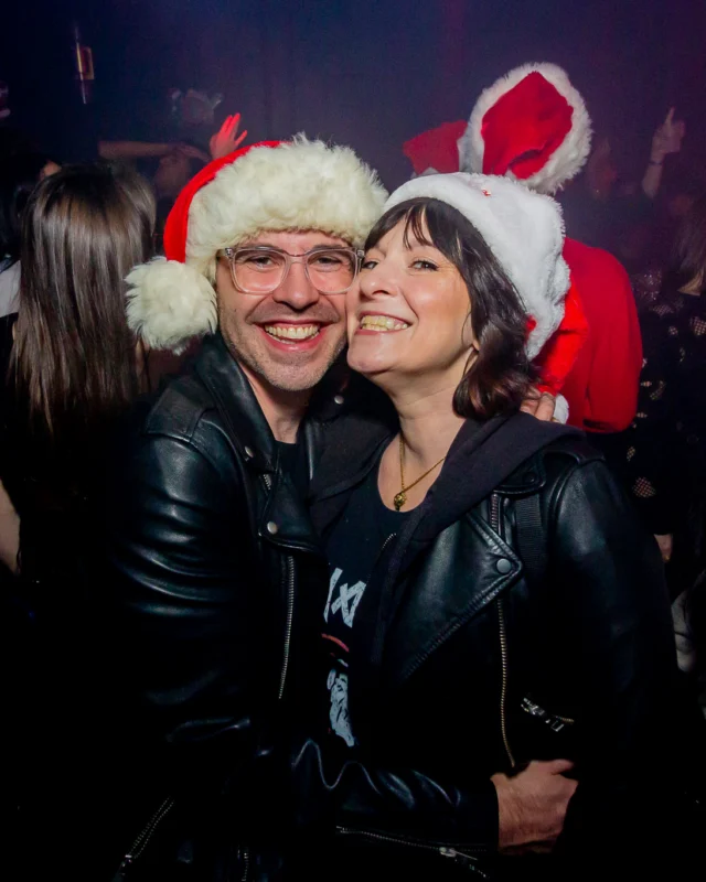 Nonsense Christmas 2025 - Kimber was the DJ - Scott was Santa - Madison was the Grumpy Elf - Photo by @hellacurious