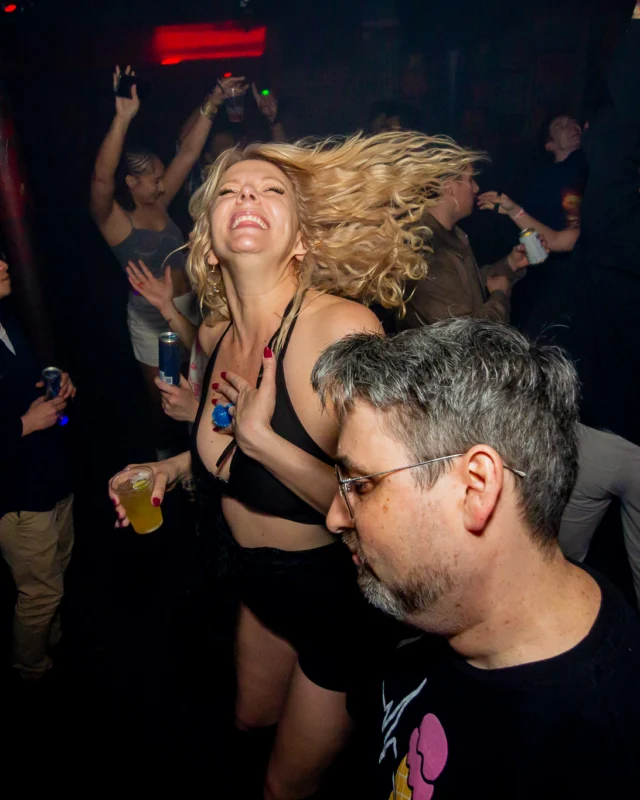 Hot Mess Dance Party on Ponce - January 2026 @ 404.EXE. Kimber + Tom Bruno were the DJs. Photo by @Hellacurious.
