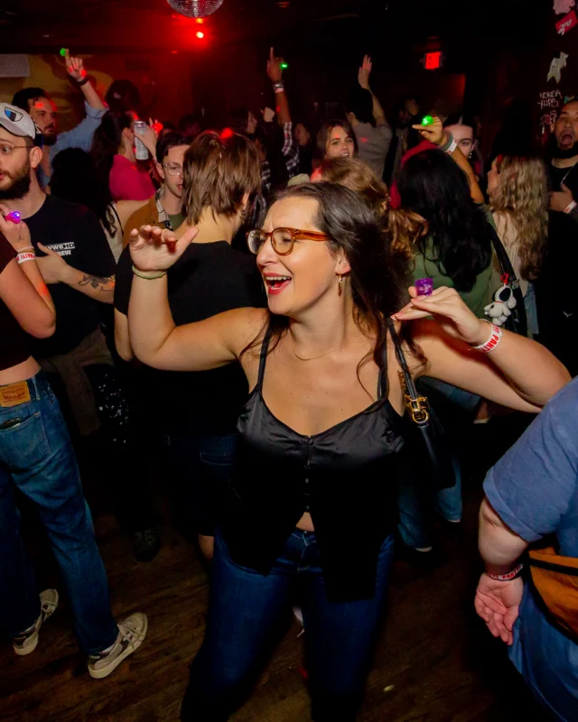Hot Mess Dance Party on Ponce - January 2026 @ 404.EXE. Kimber + Tom Bruno were the DJs. Photo by @Hellacurious.