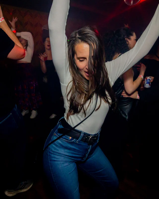 Hot Mess Dance Party on Ponce - January 2026 @ 404.EXE. Kimber + Tom Bruno were the DJs. Photo by @Hellacurious.