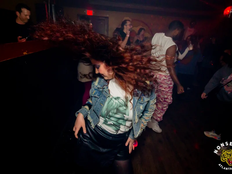Hot Mess Dance Party on Ponce - January 2026 @ 404.EXE. Kimber + Tom Bruno were the DJs. Photo by @Hellacurious.