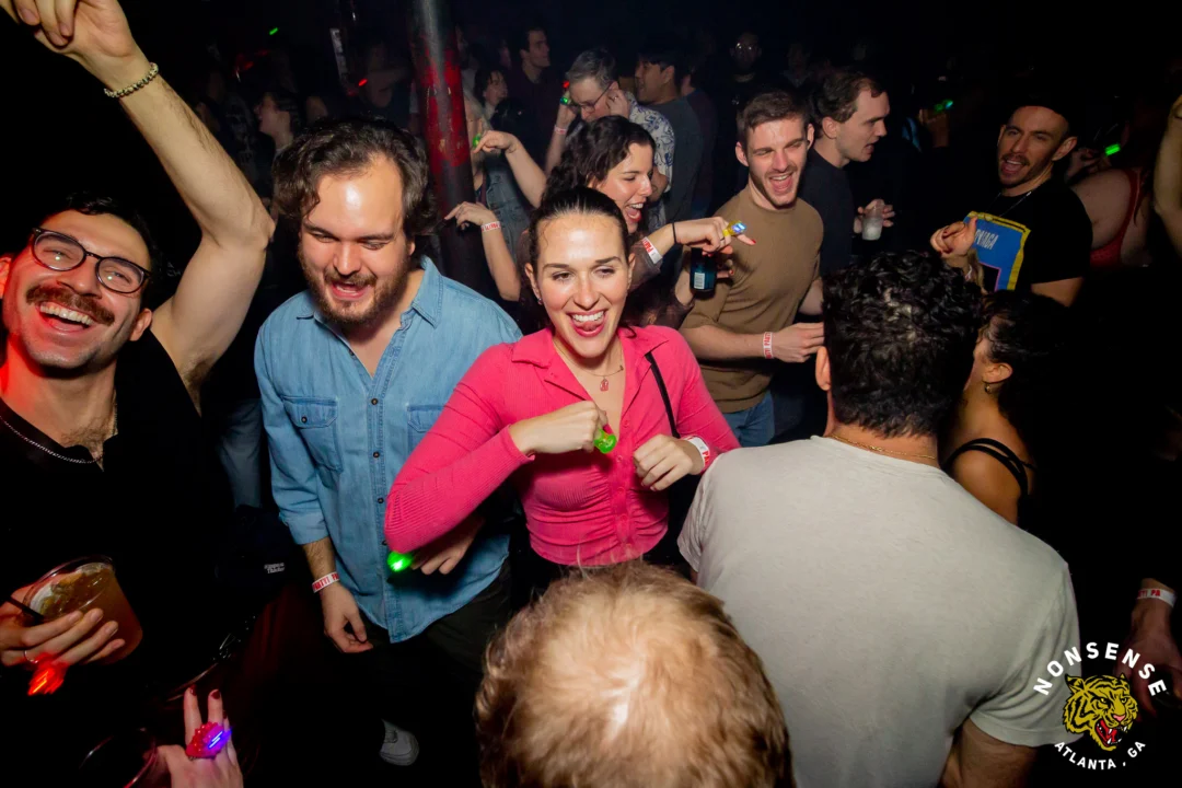 Hot Mess Dance Party on Ponce - January 2026 @ 404.EXE. Kimber + Tom Bruno were the DJs. Photo by @Hellacurious.