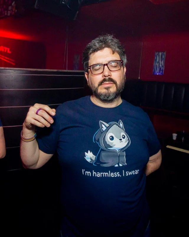 Hot Mess Dance Party on Ponce - January 2026 @ 404.EXE. Kimber + Tom Bruno were the DJs. Photo by @Hellacurious.