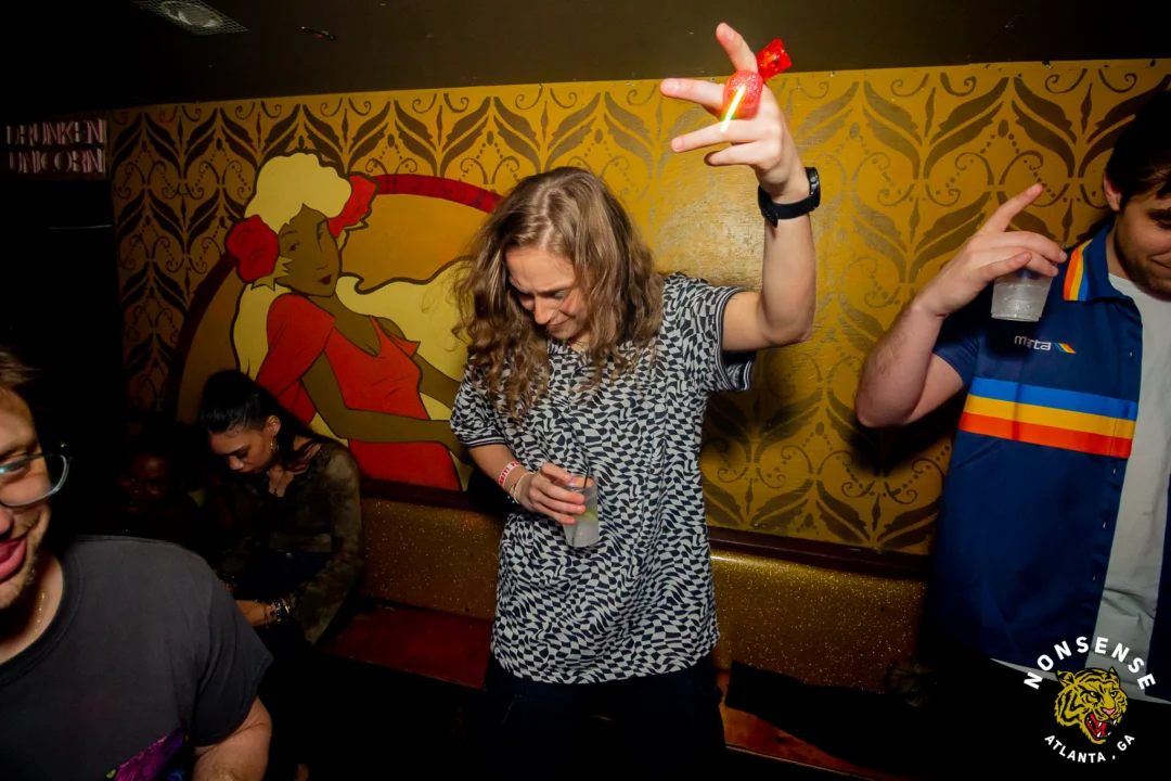 Hot Mess Dance Party on Ponce - January 2026 @ 404.EXE. Kimber + Tom Bruno were the DJs. Photo by @Hellacurious.