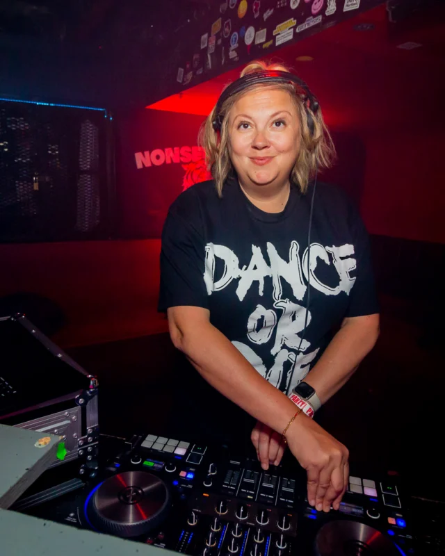 Hot Mess Dance Party on Ponce - January 2026 @ 404.EXE. Kimber + Tom Bruno were the DJs. Photo by @Hellacurious.