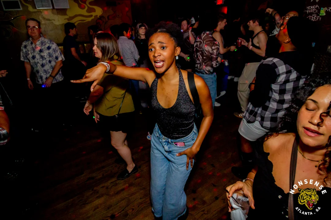 Hot Mess Dance Party on Ponce - January 2026 @ 404.EXE. Kimber + Tom Bruno were the DJs. Photo by @Hellacurious.