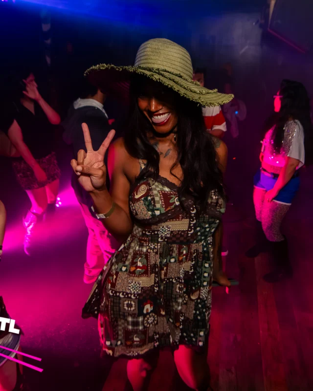 Indie Sleaze Dance Party - May 2026 @ Drunken Unicorn - Atlanta, GA. Kimber was the DJ. Photo by @stevohendo1989.