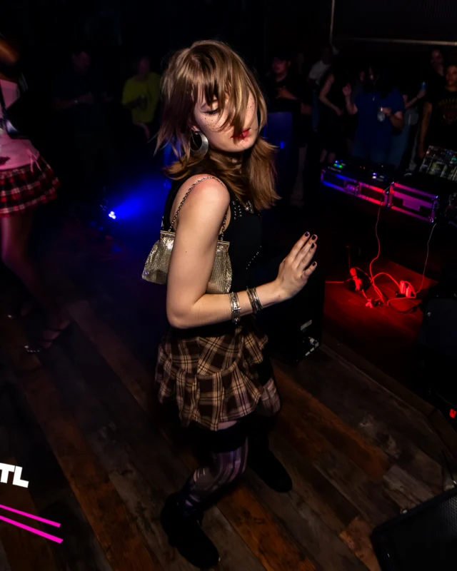 Indie Sleaze Dance Party - May 2026 @ Drunken Unicorn - Atlanta, GA. Kimber was the DJ. Photo by @stevohendo1989.