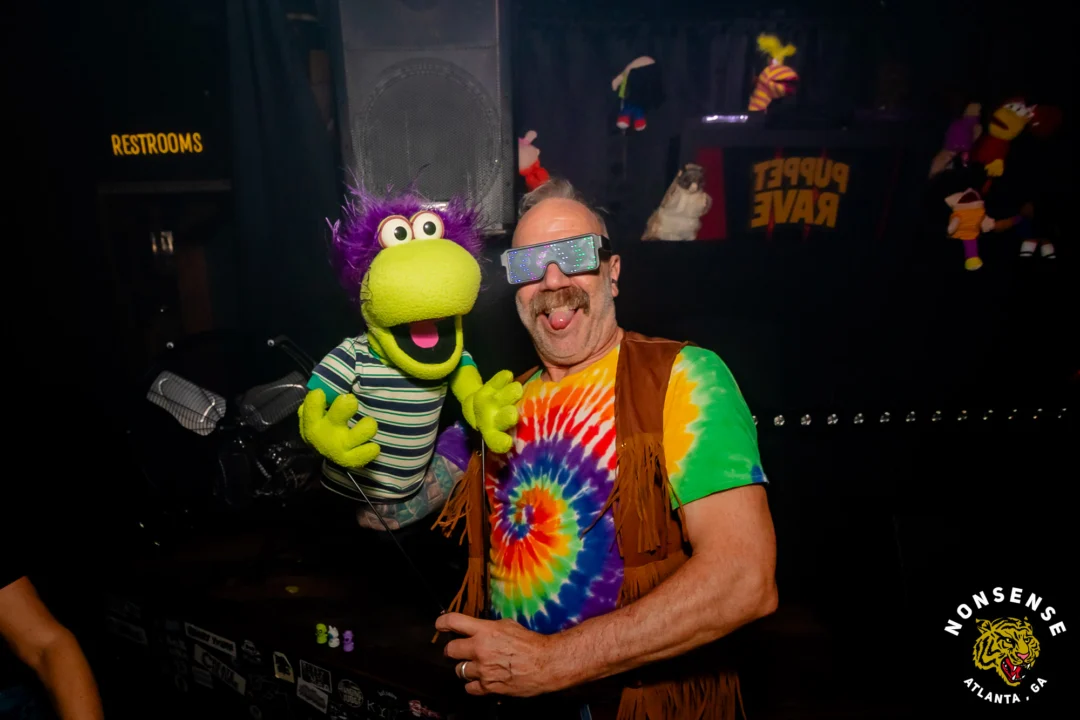 PUPPET RAVE (aka I Can't Believe It's Not A Drum Circle, Because It's A Puppet Rave) - July 18, 2026 - DJ Kandi Sprinkle & Crew - A Nonsense ATL Original Event. The Drunken Unicorn - Atlanta, GA @dayamarionette