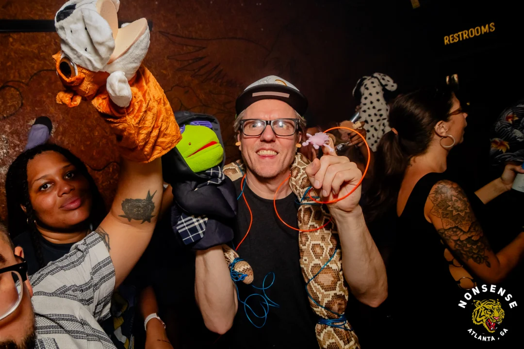 PUPPET RAVE (aka I Can't Believe It's Not A Drum Circle, Because It's A Puppet Rave) - July 18, 2026 - DJ Kandi Sprinkle & Crew - A Nonsense ATL Original Event. The Drunken Unicorn - Atlanta, GA @dayamarionette