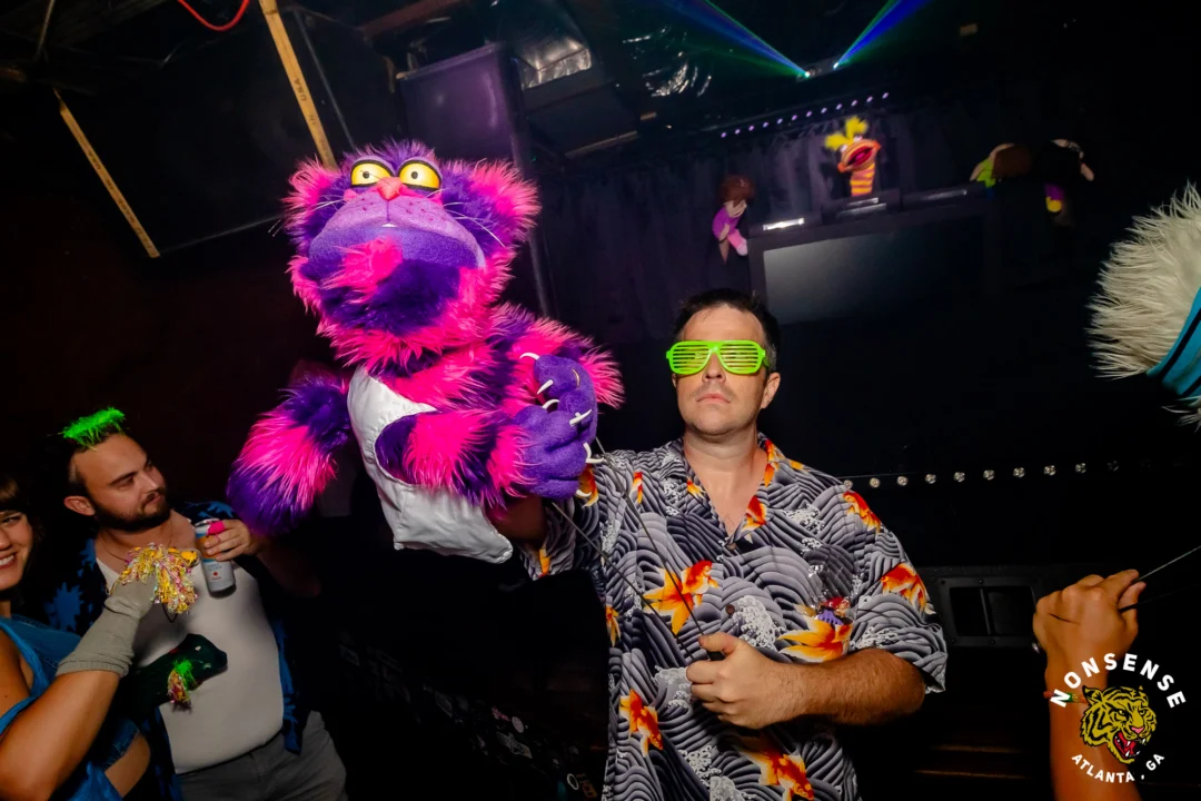 PUPPET RAVE (aka I Can't Believe It's Not A Drum Circle, Because It's A Puppet Rave) - July 18, 2026 - DJ Kandi Sprinkle & Crew - A Nonsense ATL Original Event. The Drunken Unicorn - Atlanta, GA @dayamarionette