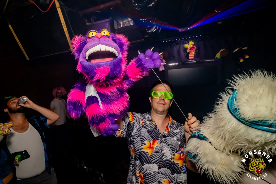 PUPPET RAVE (aka I Can't Believe It's Not A Drum Circle, Because It's A Puppet Rave) - July 18, 2026 - DJ Kandi Sprinkle & Crew - A Nonsense ATL Original Event. The Drunken Unicorn - Atlanta, GA @dayamarionette