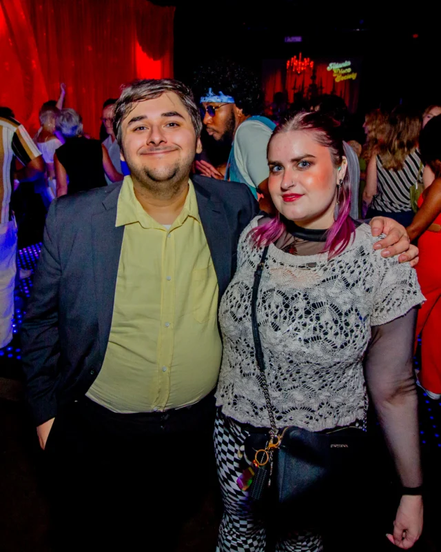 Atlanta Disco Society XVIII. Saturday September 12, 2026 at The Garden Club. Kimber was the DJ. Y'all, that dance floor. The disco skaters. The disco vibes we immaculate. Atlanta is a disco city. Photo: @hellacurious