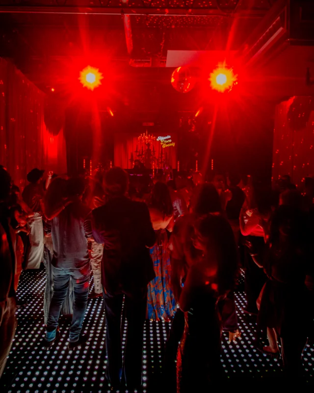 Atlanta Disco Society XVIII. Saturday September 12, 2026 at The Garden Club. Kimber was the DJ. Y'all, that dance floor. The disco skaters. The disco vibes we immaculate. Atlanta is a disco city. Photo: @hellacurious