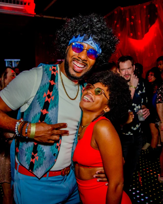 Atlanta Disco Society XVIII. Saturday September 12, 2026 at The Garden Club. Kimber was the DJ. Y'all, that dance floor. The disco skaters. The disco vibes we immaculate. Atlanta is a disco city. Photo: @hellacurious