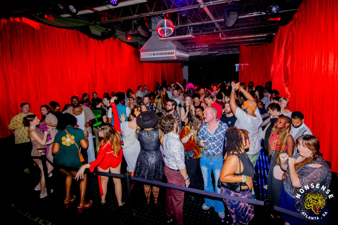 Atlanta Disco Society XVIII. Saturday September 12, 2026 at The Garden Club. Kimber was the DJ. Y'all, that dance floor. The disco skaters. The disco vibes we immaculate. Atlanta is a disco city. Photo: @hellacurious