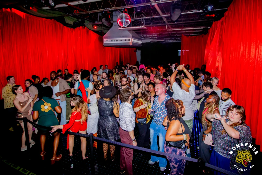 Atlanta Disco Society XVIII. Saturday September 12, 2026 at The Garden Club. Kimber was the DJ. Y'all, that dance floor. The disco skaters. The disco vibes we immaculate. Atlanta is a disco city. Photo: @hellacurious