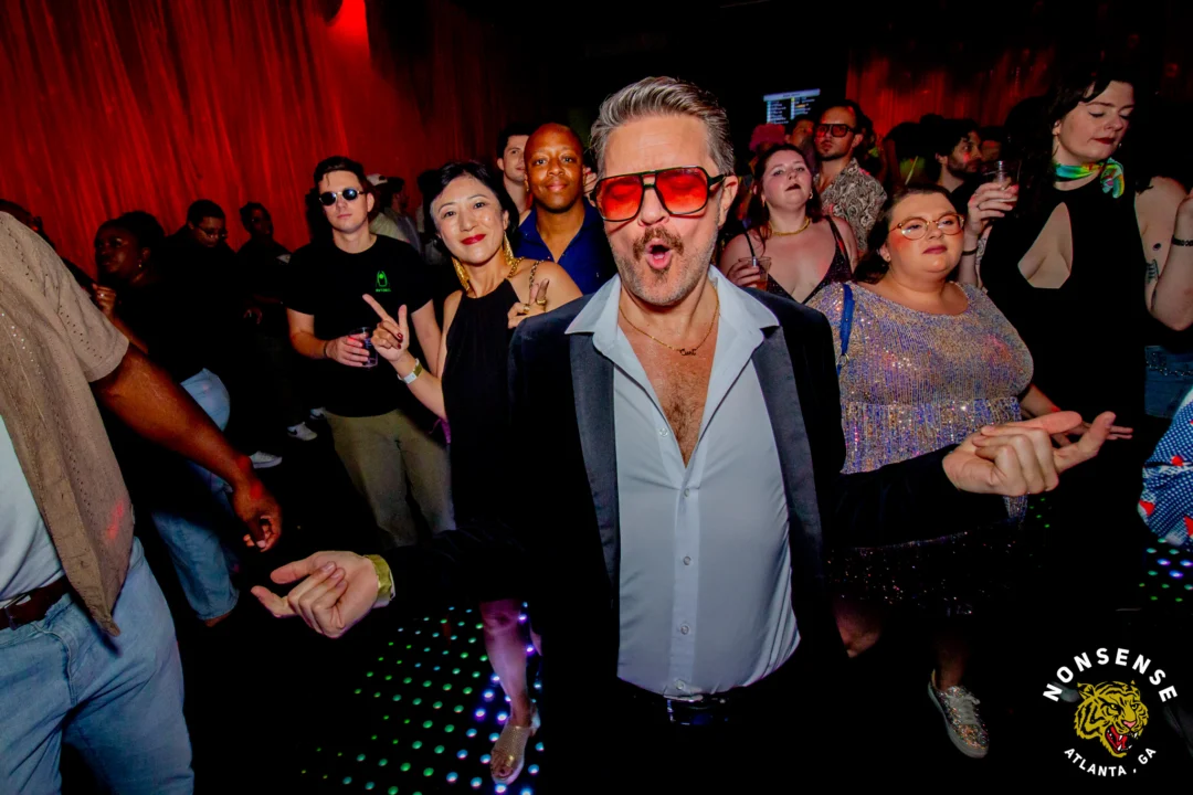 Atlanta Disco Society XVIII. Saturday September 12, 2026 at The Garden Club. Kimber was the DJ. Y'all, that dance floor. The disco skaters. The disco vibes we immaculate. Atlanta is a disco city. Photo: @hellacurious